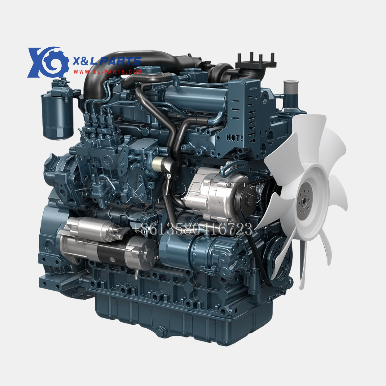 Construction Machinery X&L Parts V3307-T 8MS1949 diesel engine motor V1505 V2203 V2403 V2607 V3600 V3300 V3800 For Kubota engine