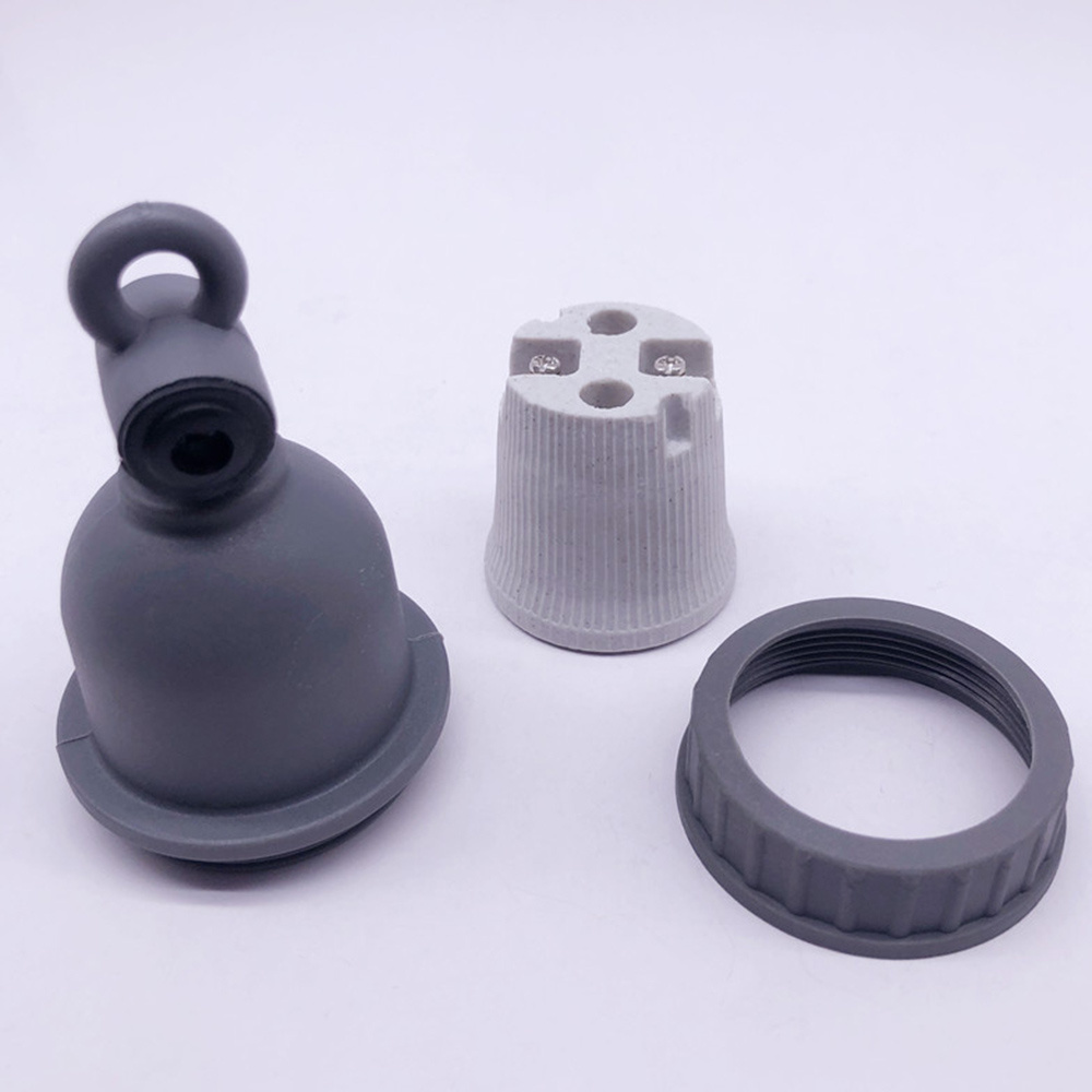 Wholesale Lamp Accessories Ceramic Plastic Material E27 Lamp Holder