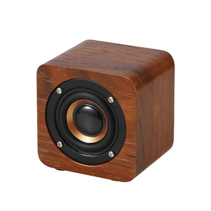 Portable Wooden Bt Outdoor Wireless Subwoofer Bass Blue Tooth Mini  Bluetooth Music Speakers For Smart phone Laptop