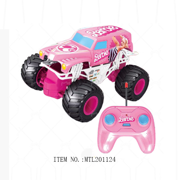 Latest Design Beauty Doll 4 Channels Radio Control Car Pink Remote Control Cars Toy Princess Rc Car With Light For Girls Kids