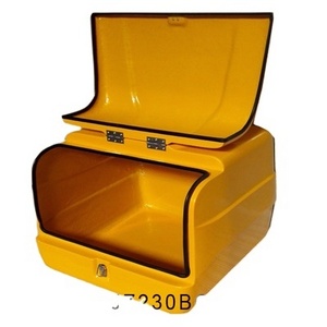 Long 17" L X 12" W X 13" H Waterproof Pizza Yellow Delivery Box For Motorcycle/Scooter/Bike