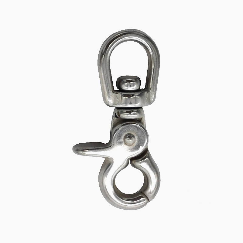 Rigging hardware stainless steel 316 trigger swivel lobster clasp snap hook