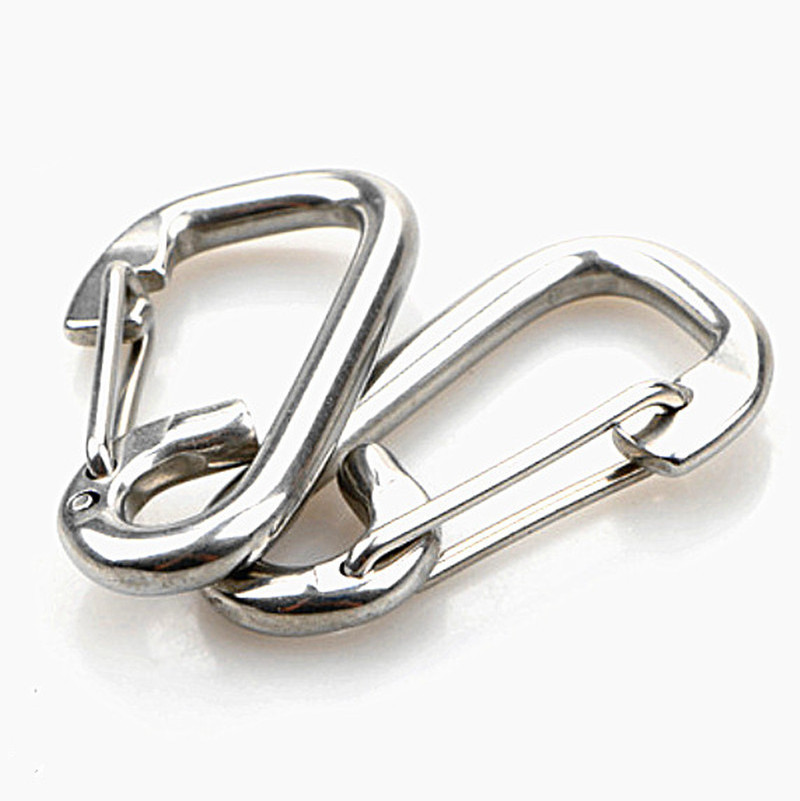 Stainless Steel Safety Metal Snap Hook Carabiner Snap Hook for Hiking Climbing