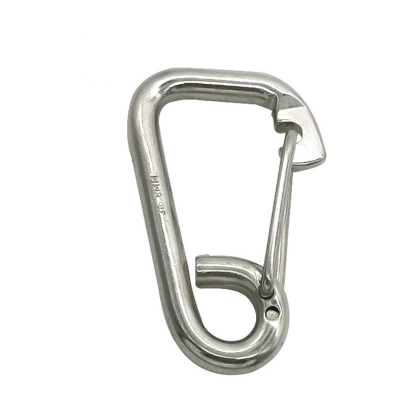 Rigging Hardware Stainless Steel Clip Spring Snap Hook  And Carabiner For Fishing