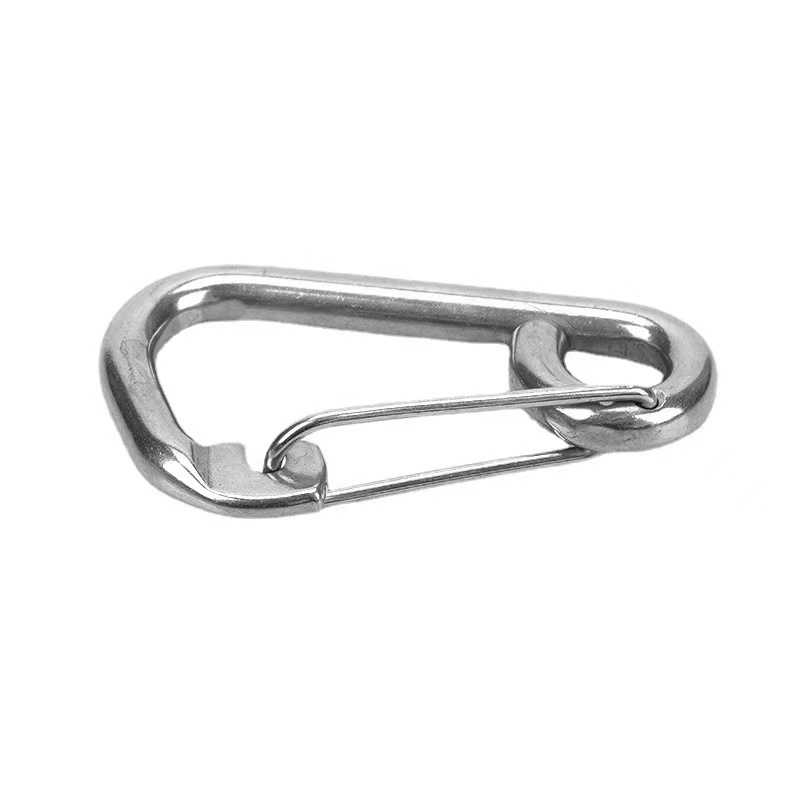 Rigging Hardware Stainless Steel Clip Spring Snap Hook  And Carabiner For Fishing