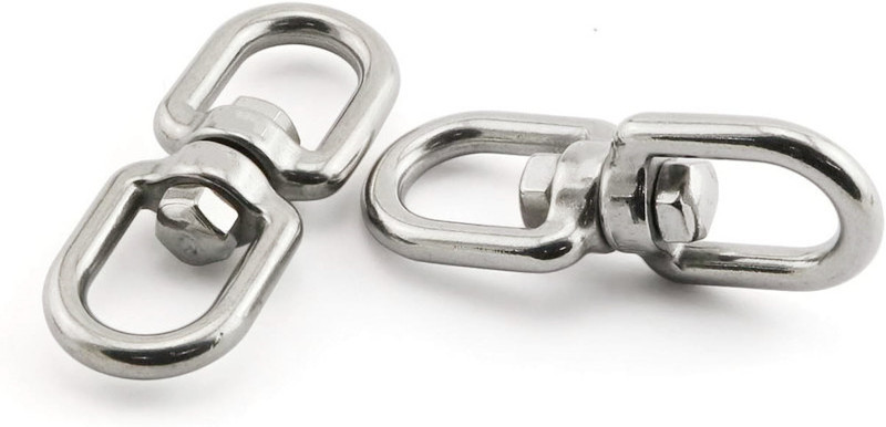 Stainless Steel Double Ended swing swivel for rotational device and hanging hardware kit