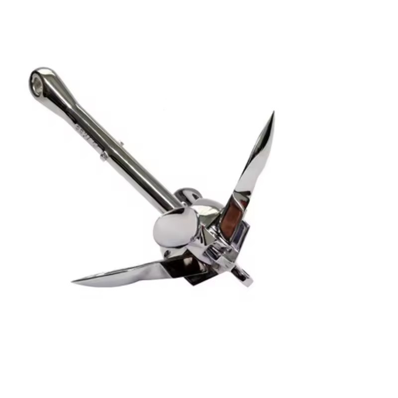 Marine Anchor Kit Folding Grapnel Anchor For Kayak Stainless Steel Folding Anchor