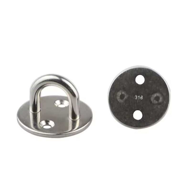 Rigging Hardware Round Eye Plat With Ring Ss304 Anchor Mount Great For Yoga Swings Hammocks