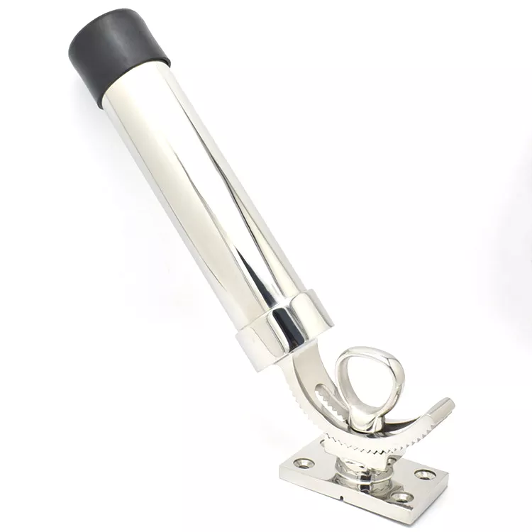 marine stainless steel boat all direction adjustable fishing flush mount outrigger rod holder