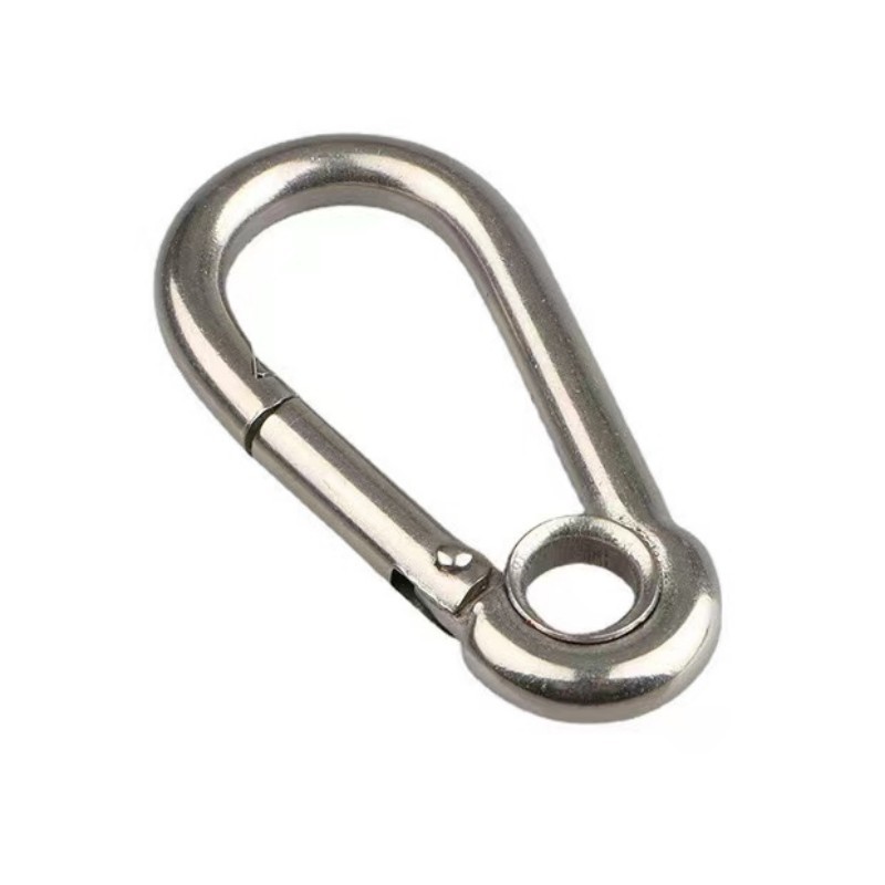 Rigging Hardware Lock Hook Carabiner Ss304 7x70mm Spring Snap Hook Carabiner