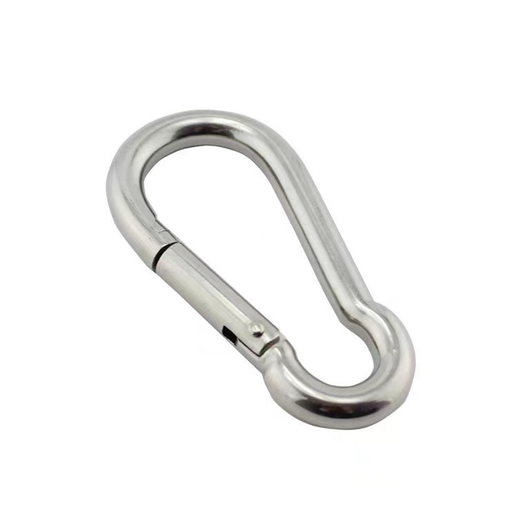 Rigging Hardware Lock Hook Carabiner Ss304 7x70mm Spring Snap Hook Carabiner