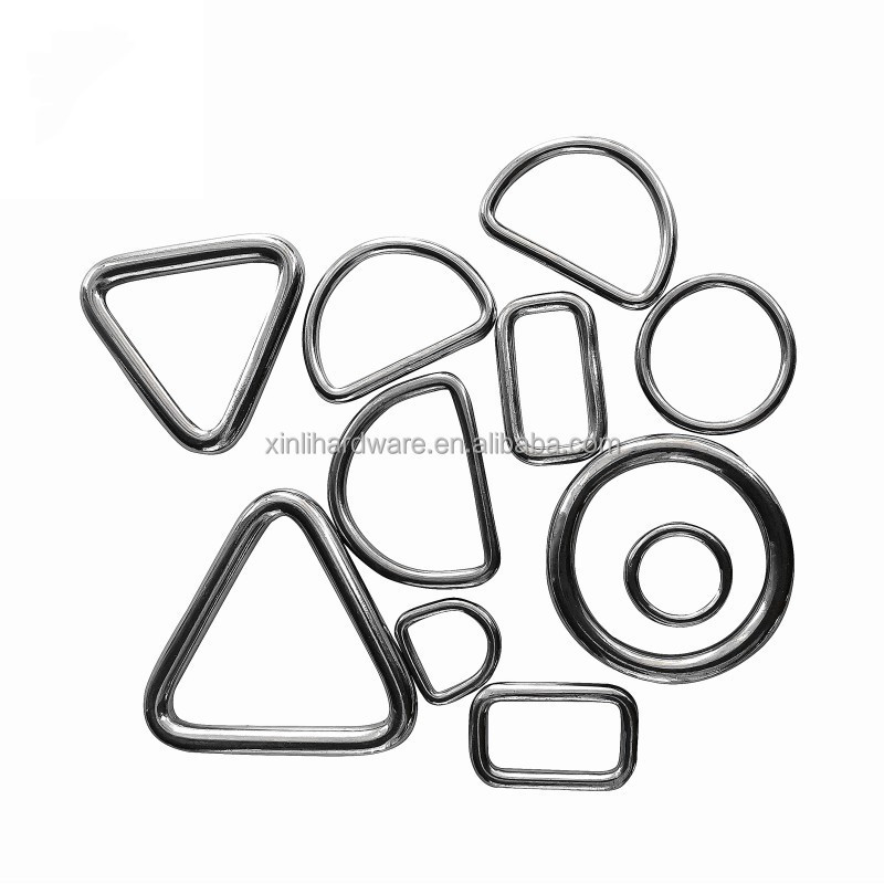 Marine rigging hardware bag accessories Stainless Steel Chain Linking Metal Welded Round O Ring