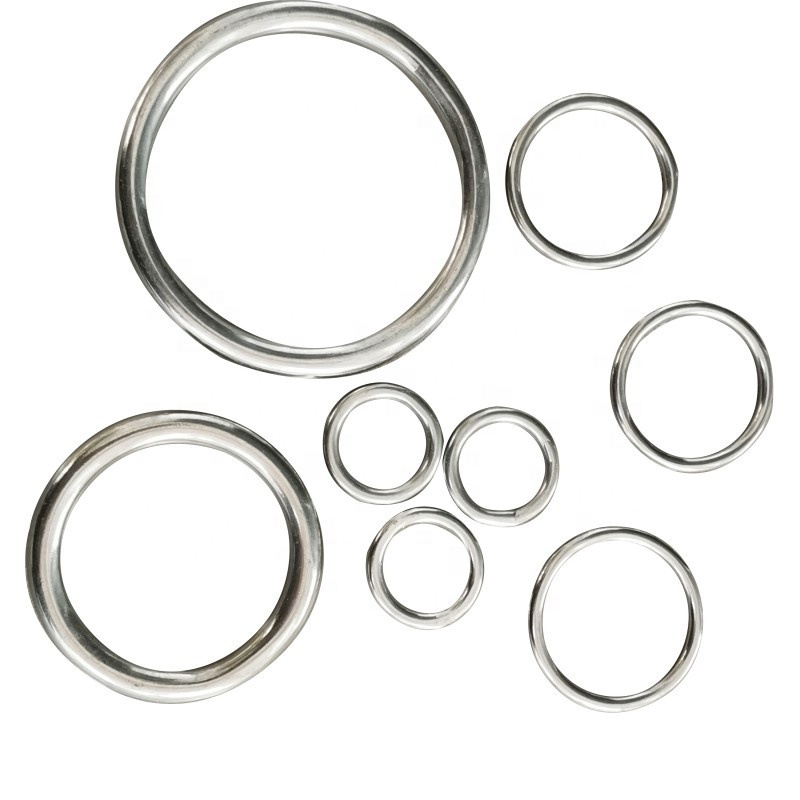 Marine rigging hardware bag accessories Stainless Steel Chain Linking Metal Welded Round O Ring