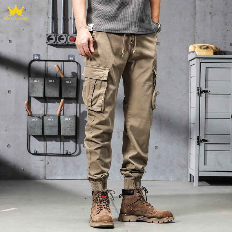 Men's Outdoor Light Cargo Tactical Pants Hiking Hunting Multi Pocket Cargo Pants