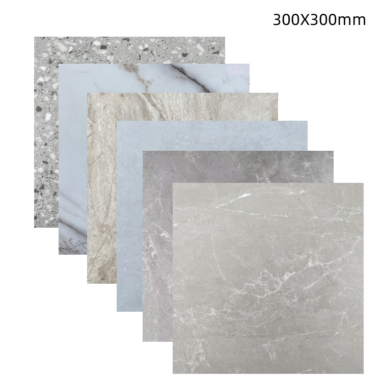 300X 300MM High wear-resistant  indoor  Fireproof  Vinyl Pvc Tiles Flooring luxury vinyl marble flooring prices