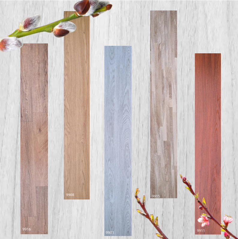 Wooden Flooring Vinyl Luxury Texture Pvc Sale Simple Stone Wood peel & stick vinyl floor tiles