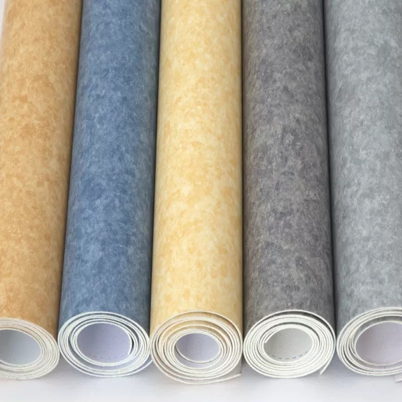 High Quality  Linoleum Pvc Floor Roll Carpet Covering Anti Sli Vinyl Plastic Vinyl roll Flooring