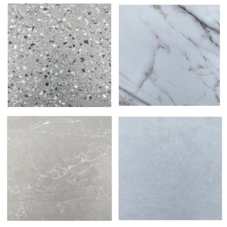 300X 300MM High wear-resistant  indoor  Fireproof  Vinyl Pvc Tiles Flooring luxury vinyl marble flooring prices