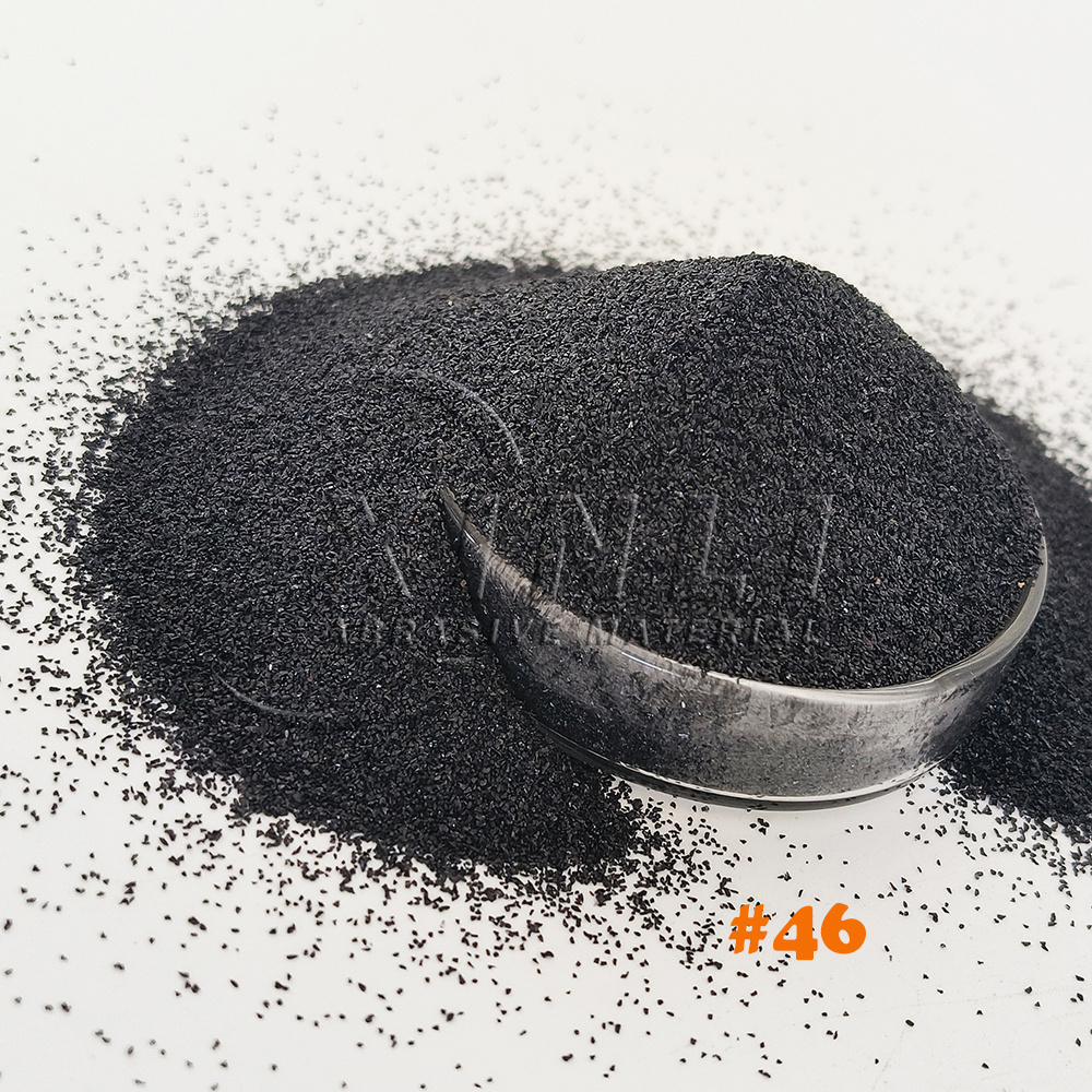 High Finish Black Corundum Abrasive Black Fused Alumina #46 Black Aluminum Oxide Used Used for Anti-Skid Pavement