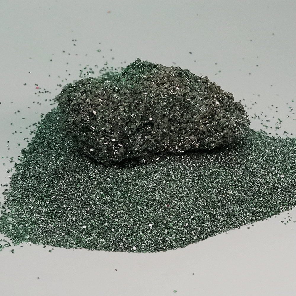 High Hardness 9.5 mohs 1500# Green Silicon Carbide Powder for Sandblasting