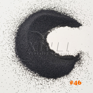 High Finish Black Corundum Abrasive Black Fused Alumina #46 Black Aluminum Oxide Used Used for Anti-Skid Pavement