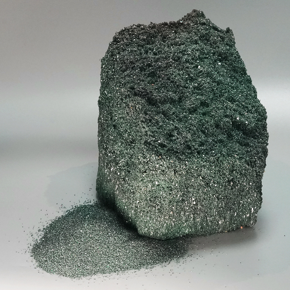 High Hardness 9.5 mohs 1500# Green Silicon Carbide Powder for Sandblasting