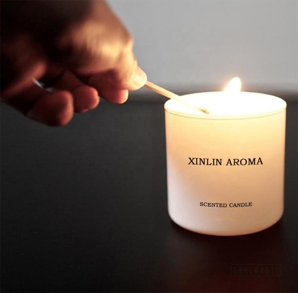 Aroma Fragrance Classic Aroma Naturals Meditation Practice Black Glass Jar Party Candles for Home