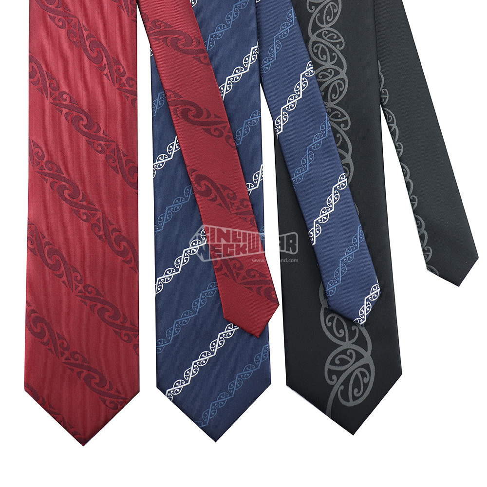 Black Red And Blue Striped Tie Luxury Ties Men Corbatas Para Hombre Personalizado Necktie Jacquard