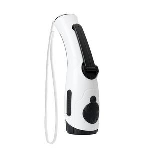 Dynamo Rechargeable Hand Crank Self-Powered AM/FM Radio with self charging Flashlight with laser pointer