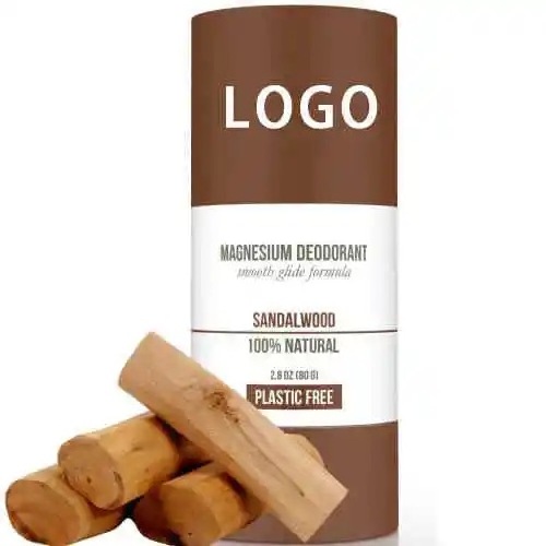 Private Label Organic Natural Sandalwood Antiperspirant Underarm Solid Deodorant Stick Deodorant