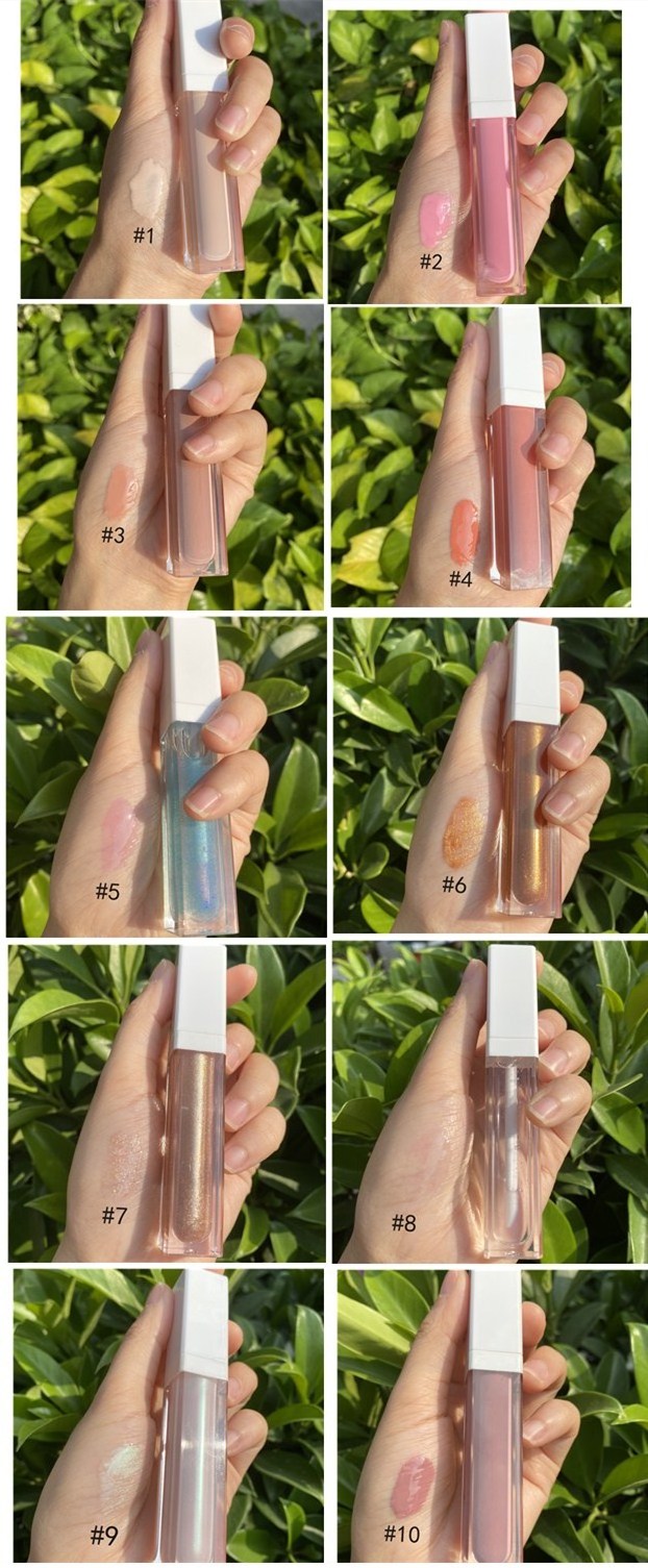 20 colors sexy women private label metallic liquid diamond lipstick glossy lip gloss