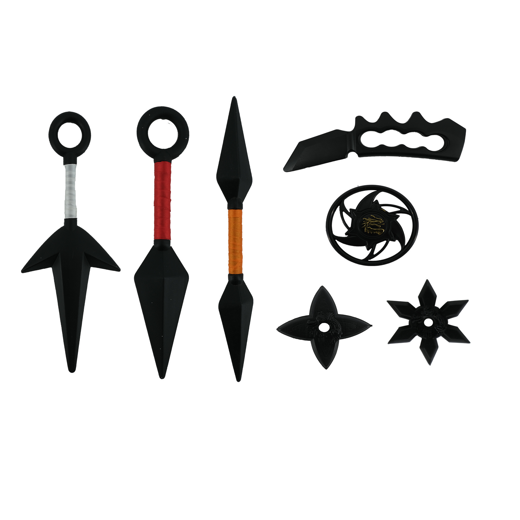 Hot selling Japanese ninja weapons plastic children's toys color knife and fork darts series small packaging s