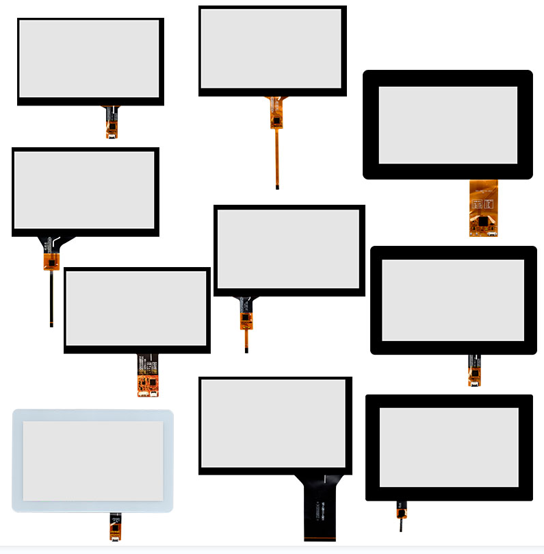 3.5 3.8 4.3 5  7 9 10.4 15 17 inchUSB capacitive touch screen panel with IIC+USB interface capacitive screen I2C interface