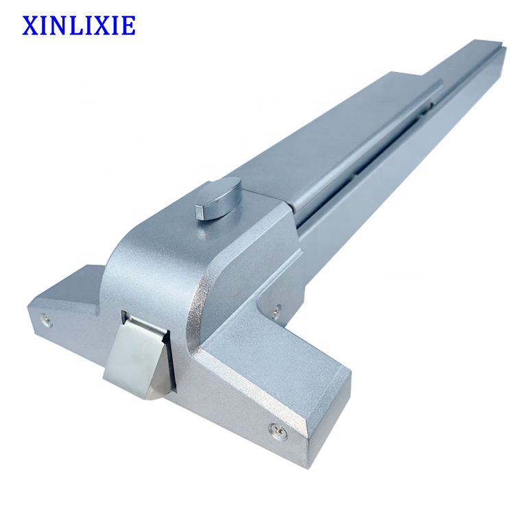 Hardware Alarm Fire Iron Paint Sliver Exit Device Anti Panic Bar Push Bar Panic Exit Device Alarm Push Bar