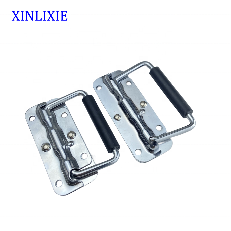 Pull Ring Handle Nickle Plated Iron Mount Toolbox Lifting Door Case Chest Recessed Handle Grip Pull