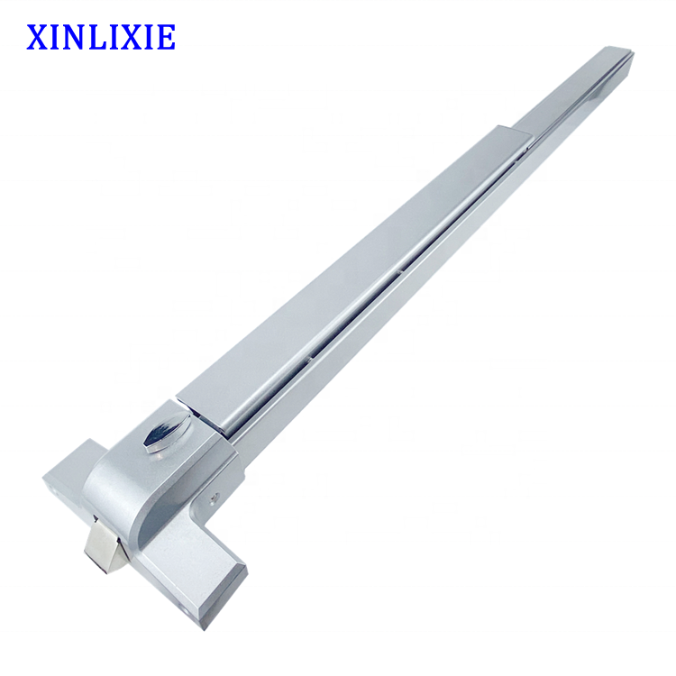 Factory Wholesale Iron Paint Sliver Metal Push Bar Panic Exit Device Security Hardware Door Lock