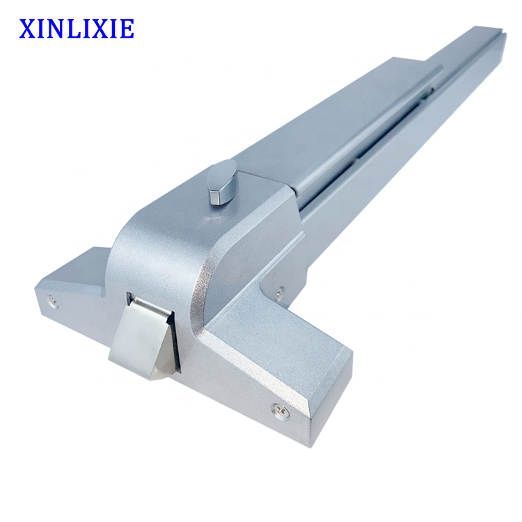 1000MM Iron Paint Sliver Vertical Rod Standard Escape Exit Door Panic Device Hardware Outside Bar Lock