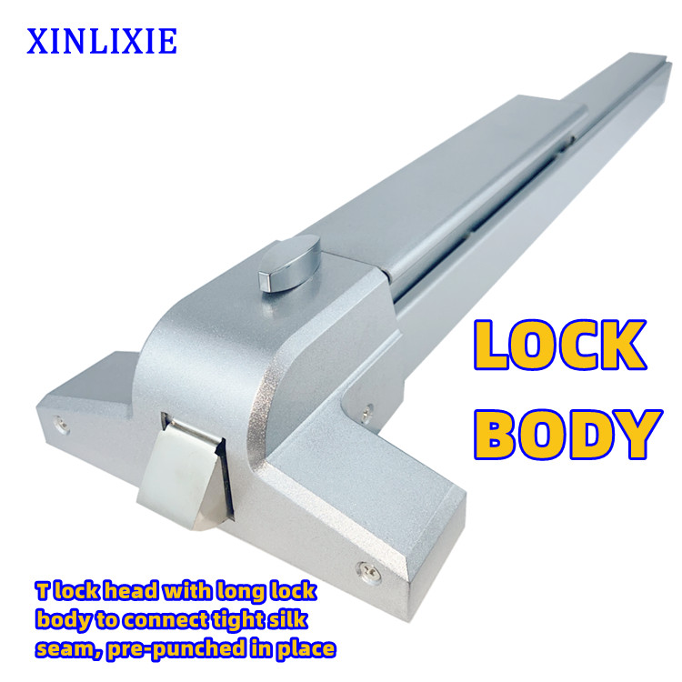 Fire Door Accessories Custom Metal Push Bar Panic Exit Device Panic Bar Emergency Exit Push Bar Security Hardware Door Lock