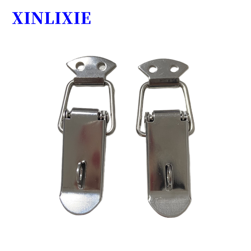 Stainless Steel Spring Loaded Toggle Latch,Sliver Catch Hasp Clamp Clip Lock With 304 Stainless Steel Screws For Cabinet