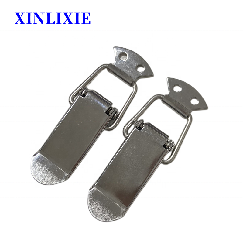 Stainless Steel Spring Loaded Toggle Latch,Sliver Catch Hasp Clamp Clip Lock With 304 Stainless Steel Screws For Cabinet