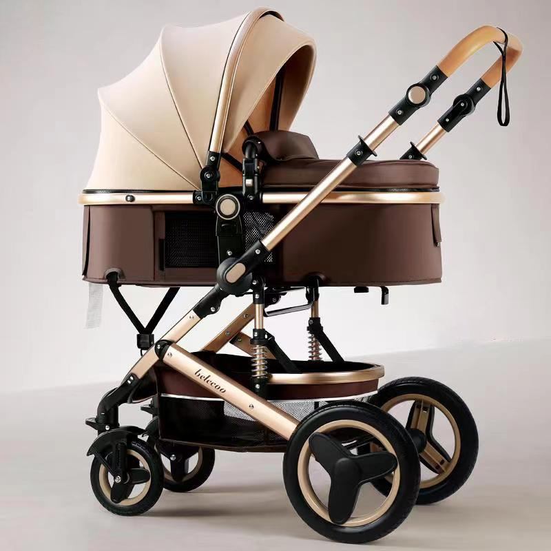 High Quality baby stroller luxury high landscape  Multi-Functional baby pram baby strollers for travel iron frame