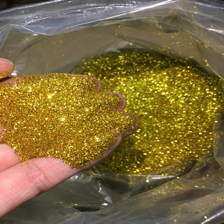 High quality shiny gold powder glitter for nail polish painting ceramic tile sealant color glue silver glitters