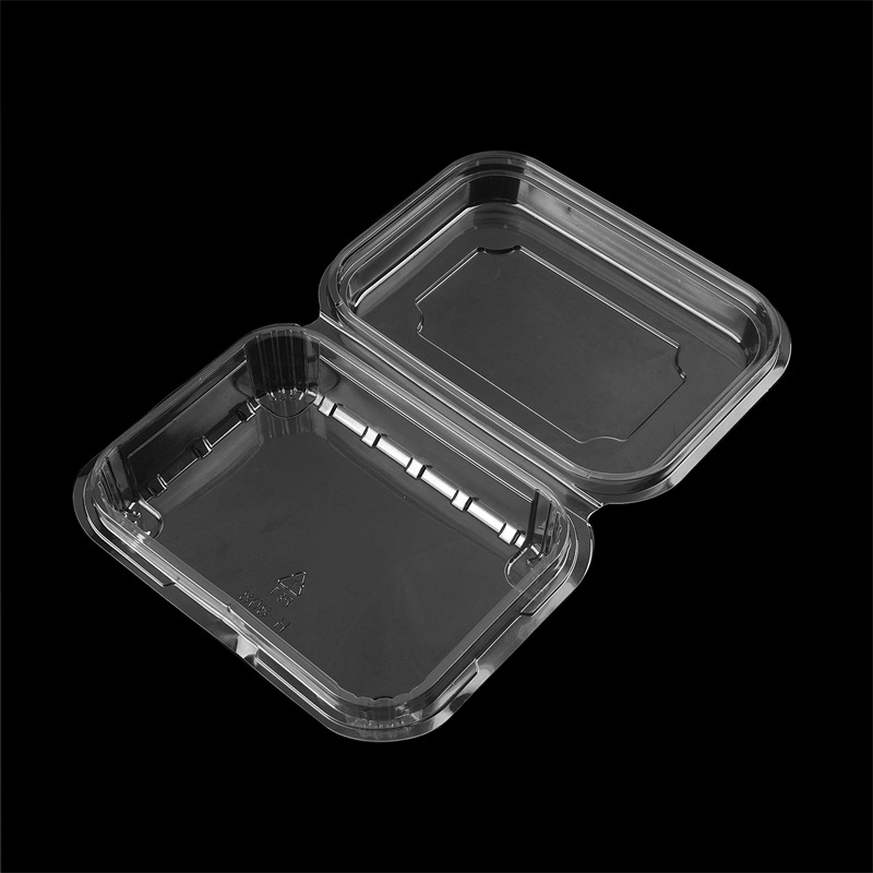 wholesale food grade standard clear plastic disposable fruit salad packaging container with lid