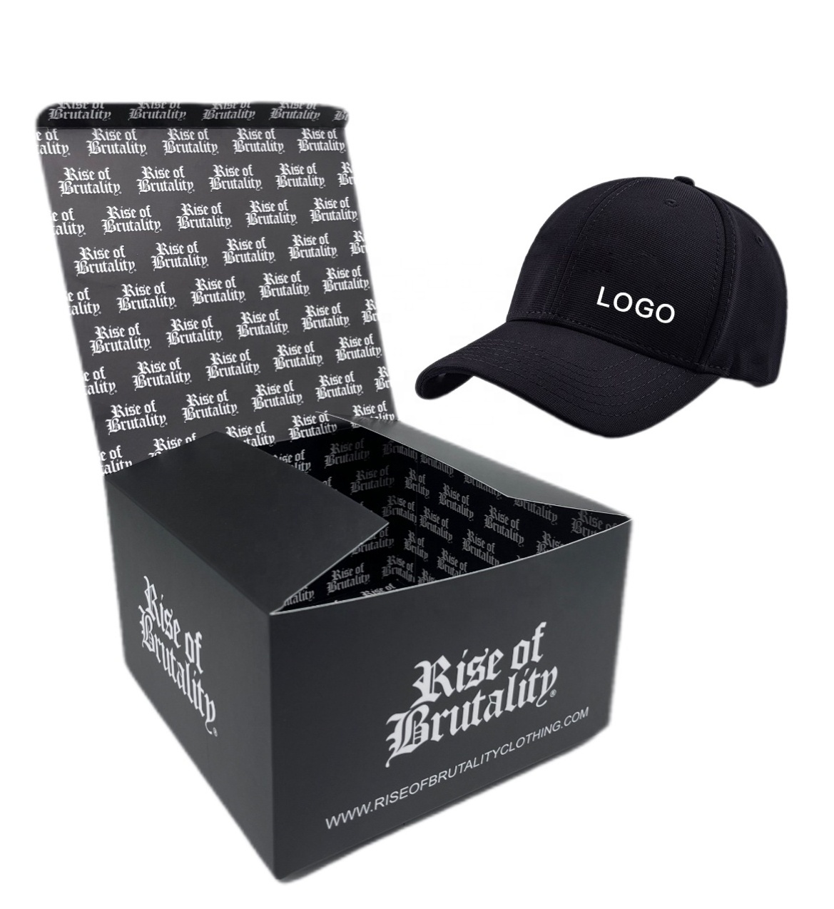 Hot sales custom folding box for caps cardboard baseball cap box packaging hat boxes