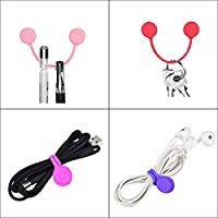 Custom Logo Silicone Cord Organizer Holder With Strong Magnet