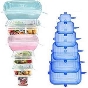 Reusable Stretch Silicone Lids and Food Covers for Storage