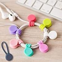 Custom Logo Silicone Cord Organizer Holder With Strong Magnet