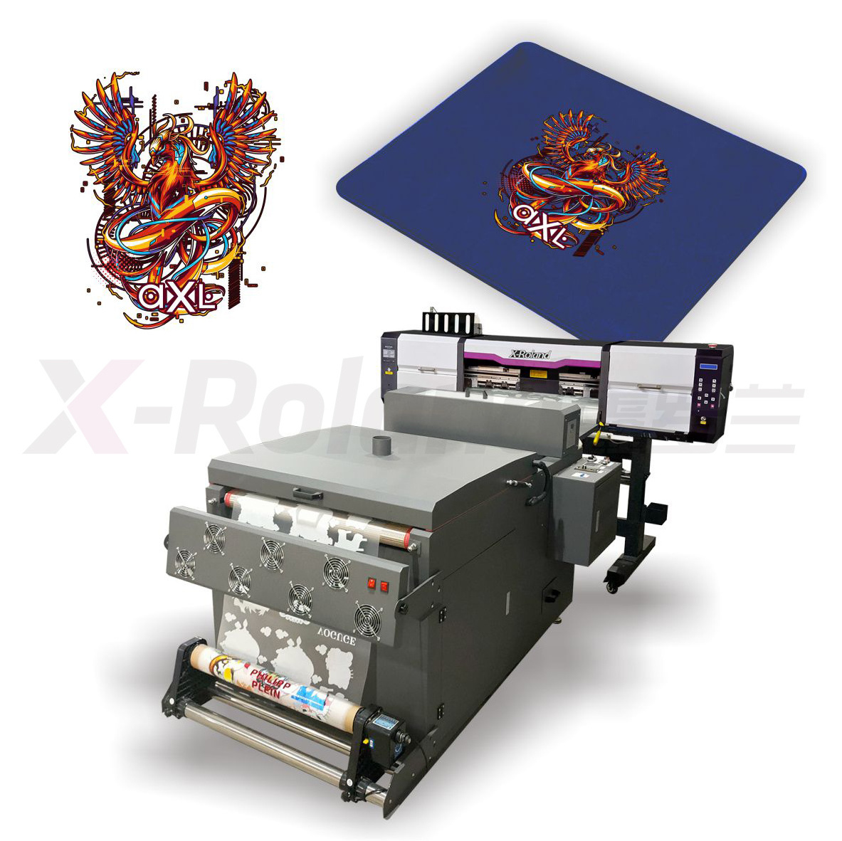 Factory wholesale high definition printing Max.1440dpi printing digital thermal transfer flower T-shirt bag DTF printer