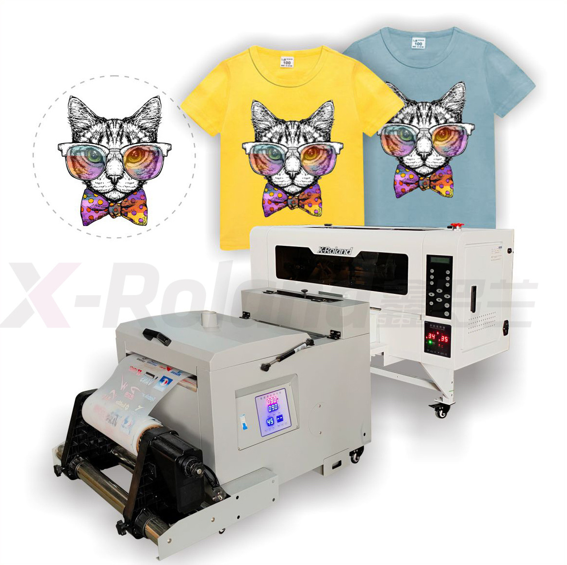 High quality digital transfer film plastisol offset printing thermal transfer pattern inkjet dtf printer