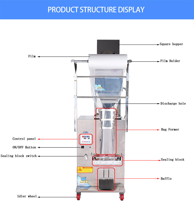 Automatic weighing detergent powder filling packing machine for washing powder soap powder packaging